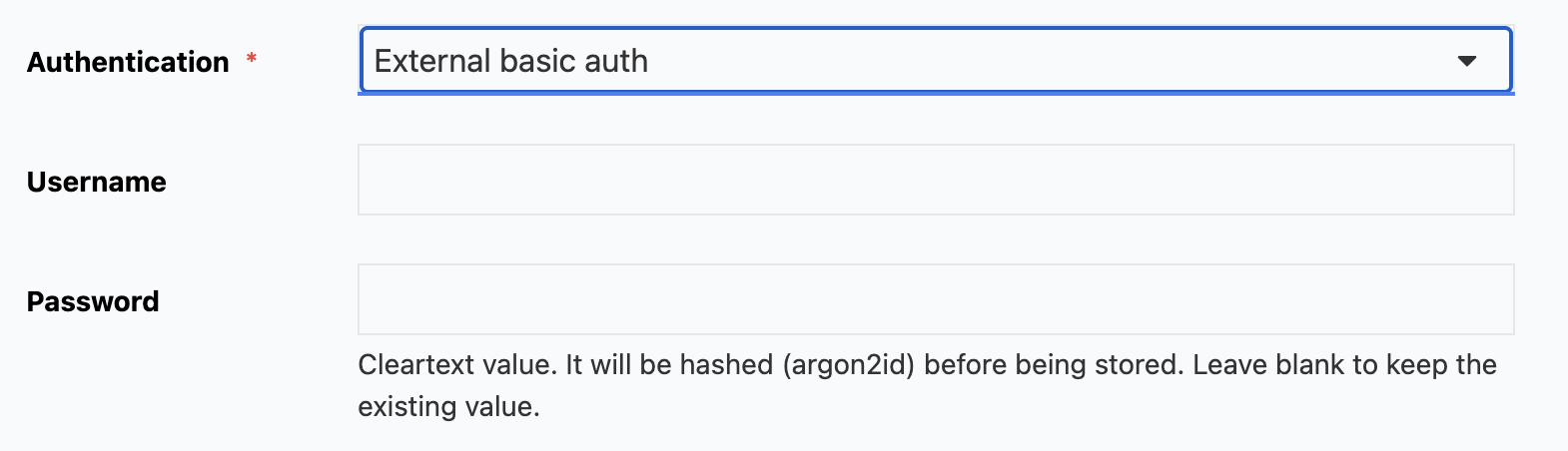 SCIM auth type: EXTERNAL_BASIC