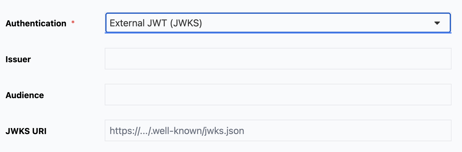 SCIM auth type: EXTERNAL_JWT